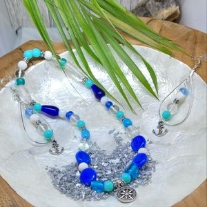 Nautical Necklace and earring set